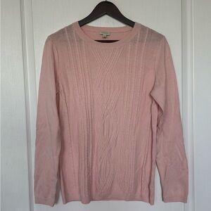 Talbots Light Pink Crew Neck Sweater